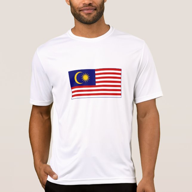 Flagge Malaysias T-Shirt (Vorderseite)