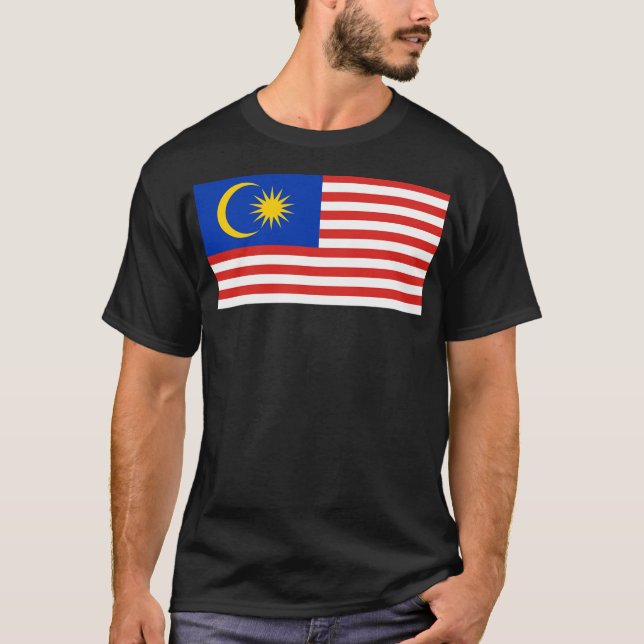 Flagge Malaysias T-Shirt (Vorderseite)