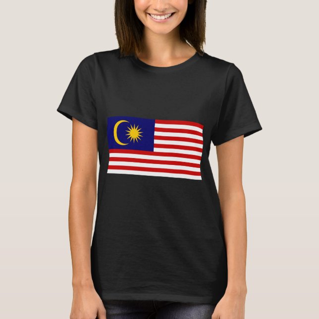 Flagge Malaysias T-Shirt (Vorderseite)
