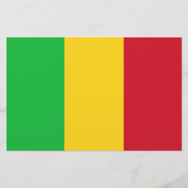 Flagge Malis Briefpapier (Vorderseite)