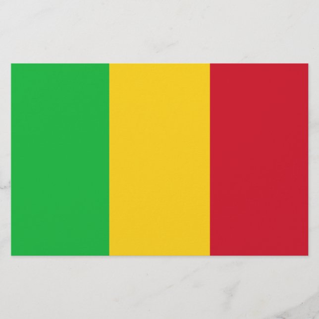 Flagge Malis Briefpapier (Vorderseite)