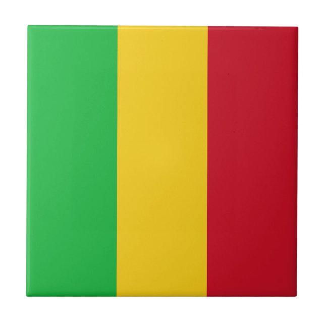 Flagge Malis Fliese (Vorderseite)