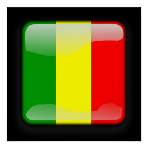 Flagge Malis Poster