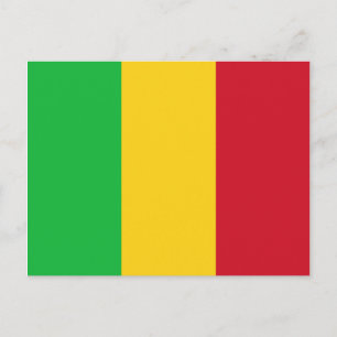 Flagge Malis Postkarte