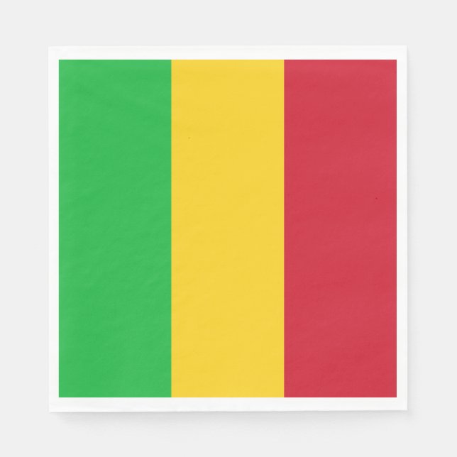 Flagge Malis Serviette (Vorderseite)