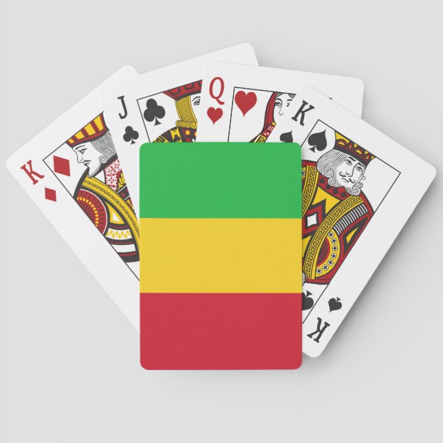 Flagge Malis Spielkarten (Rückseite)