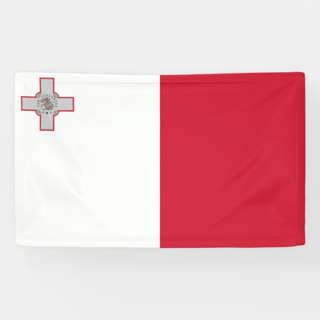 Flagge Maltas Banner (Horizontal)