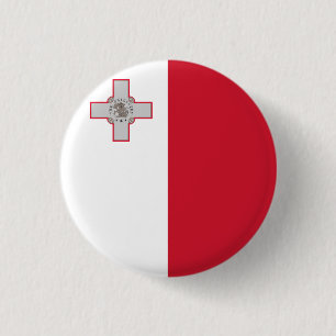 Flagge Maltas Button