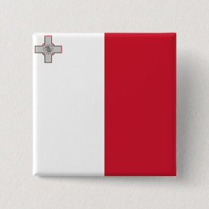 Flagge Maltas Button