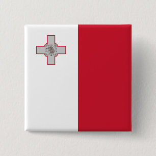 Flagge Maltas Button