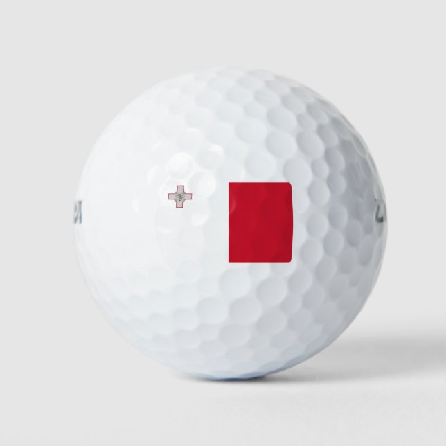 Flagge Maltas Golfball (Vorderseite)