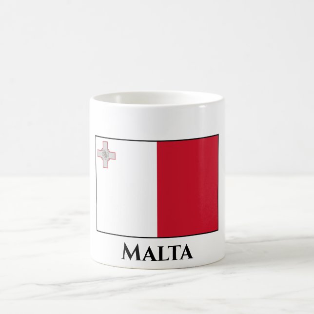 Flagge Maltas Kaffeetasse (Mittel)