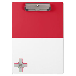 Flagge Maltas Klemmbrett