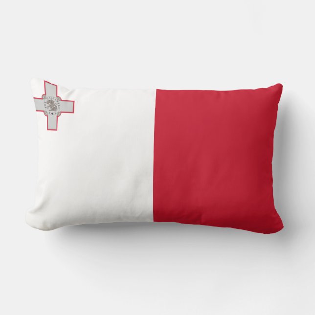 Flagge Maltas Lendenkissen (Vorderseite)