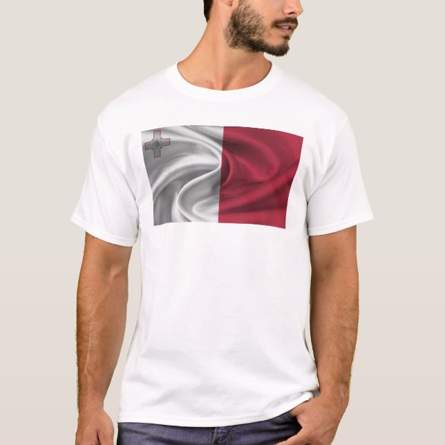 Flagge Maltas T-Shirt (Vorderseite)