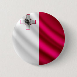 Flagge Maltas wellenartig bewegender pinback Knopf Button
