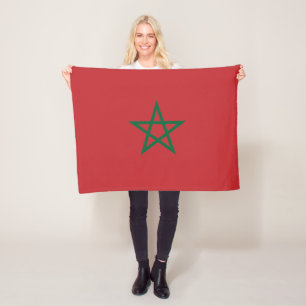 Flagge Marokkos Fleecedecke