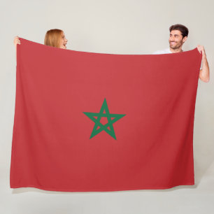 Flagge Marokkos Fleecedecke
