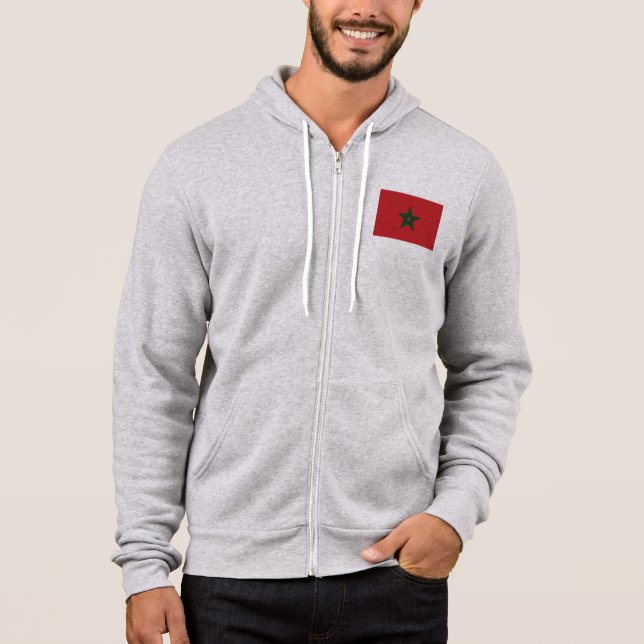 Flagge Marokkos Hoodie (Vorderseite)