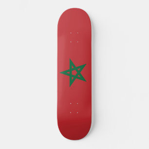 Flagge Marokkos Skateboard