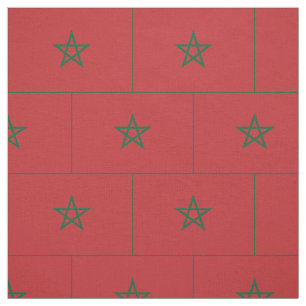 Flagge Marokkos Stoff