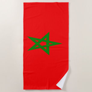 Flagge Marokkos Strandtuch
