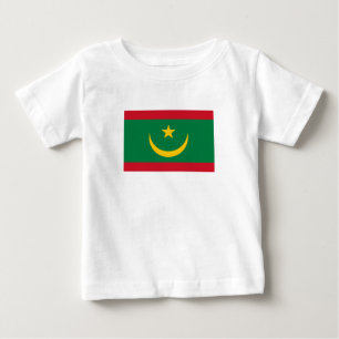 Flagge Mauretaniens Baby T-shirt