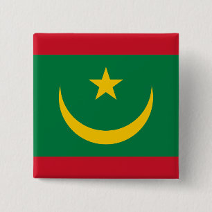 Flagge Mauretaniens Button