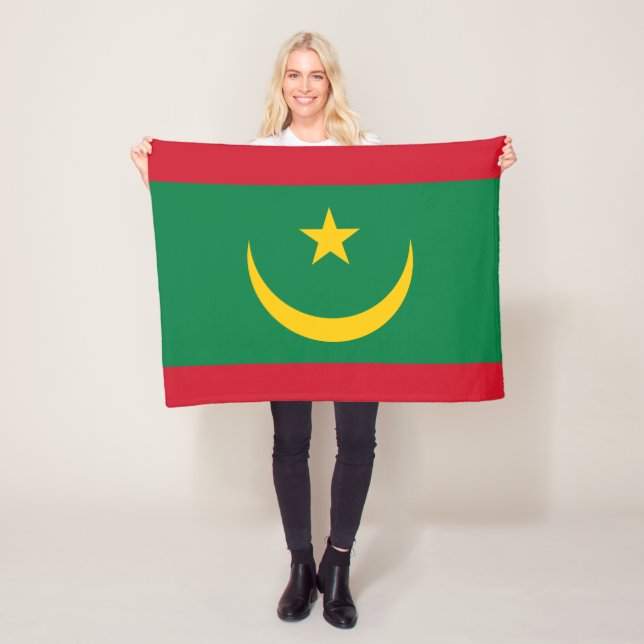 Flagge Mauretaniens Fleecedecke (Beispiel)