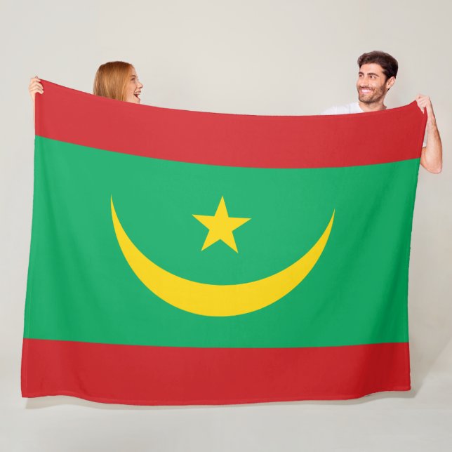 Flagge Mauretaniens Fleecedecke (Beispiel)