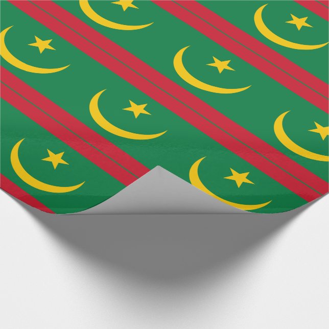 Flagge Mauretaniens Geschenkpapier (Ecke)