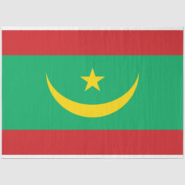Flagge Mauretaniens Seidenpapier