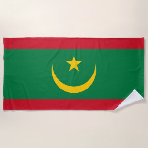 Flagge Mauretaniens Strandtuch