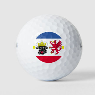 Flagge Mecklenburg-Vorpommern Golfbälle