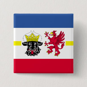 Flagge Mecklenburg-Western Pomerania Pinback Hinte Button