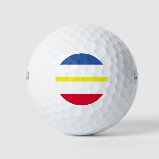 Flagge Mecklenburg-Western Pommern Golf Balls Golfball (Vorderseite)