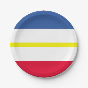Flagge Mecklenburg-Western Pommern Papier Teller