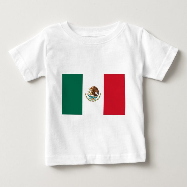 Flagge Mexikos Baby T-shirt (Vorderseite)