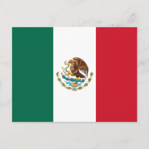 Flagge Mexikos, Bandera de la República Mexicana Postkarte