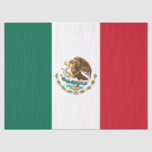Flagge Mexikos, Bandera de la República Mexicana Seidenpapier