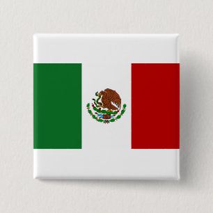 Flagge Mexikos Button