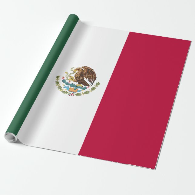 Flagge Mexikos Geschenkpapier (Ungerollt)