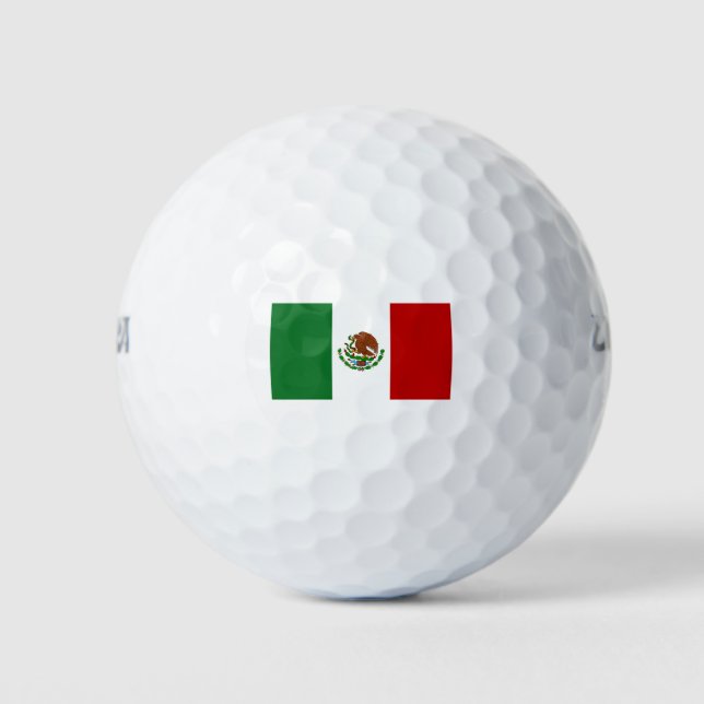 Flagge Mexikos Golfball (Vorderseite)