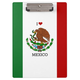 Flagge Mexikos Klemmbrett