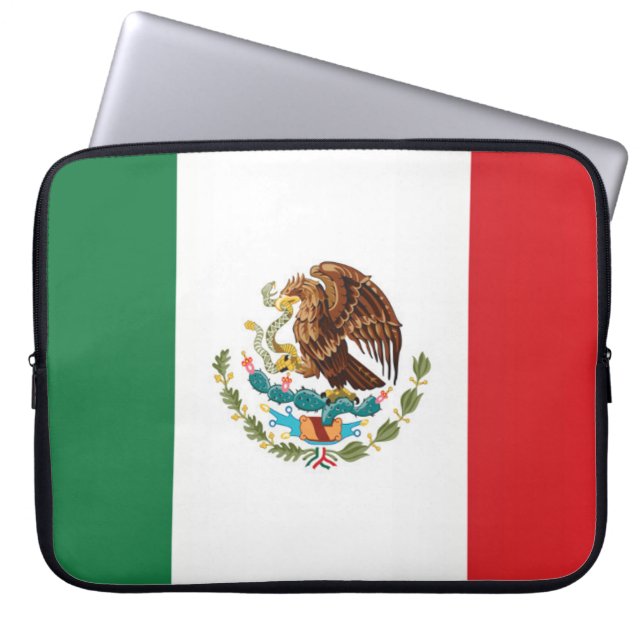 Flagge Mexikos Laptopschutzhülle (Vorderseite)