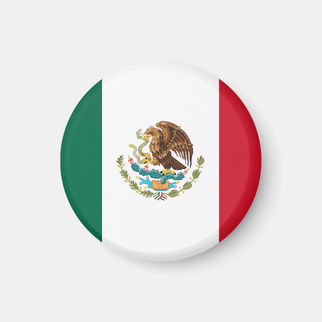 Flagge Mexikos Magnet (Vorne)