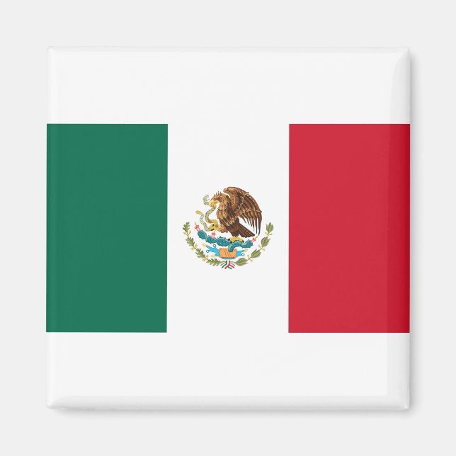 Flagge Mexikos Magnet (Vorne)