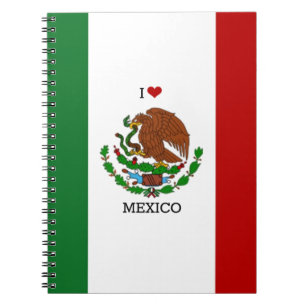 Flagge Mexikos Notizblock