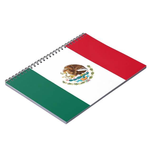 Flagge Mexikos Notizblock (Linke Seite)