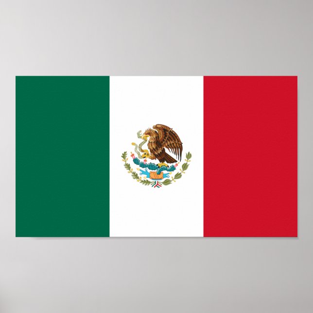 Flagge Mexikos Poster (Vorne)